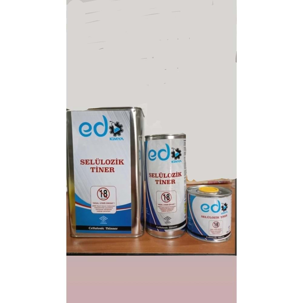 SELÜLOZİK TİNER 1/1 - 800 ML EDO