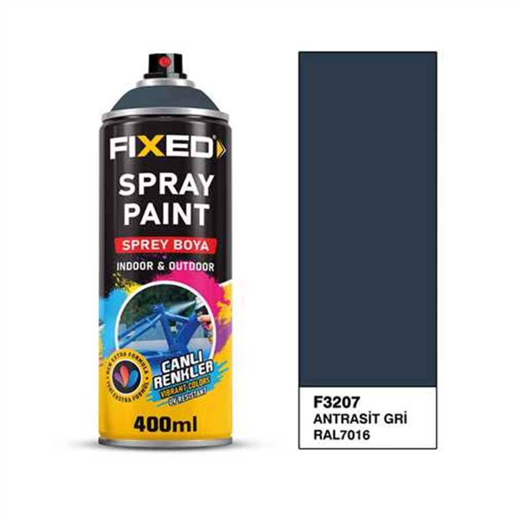 F3207 SPREY BOYA AKRİLİK - ANTRASİT GRİ 320 GR 400 ML