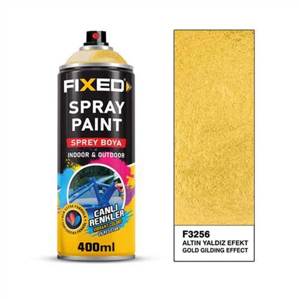F3256 SPREY BOYA AKRİLİK - ALTIN YALDIZ EFEKT 320 GR 400 ML
