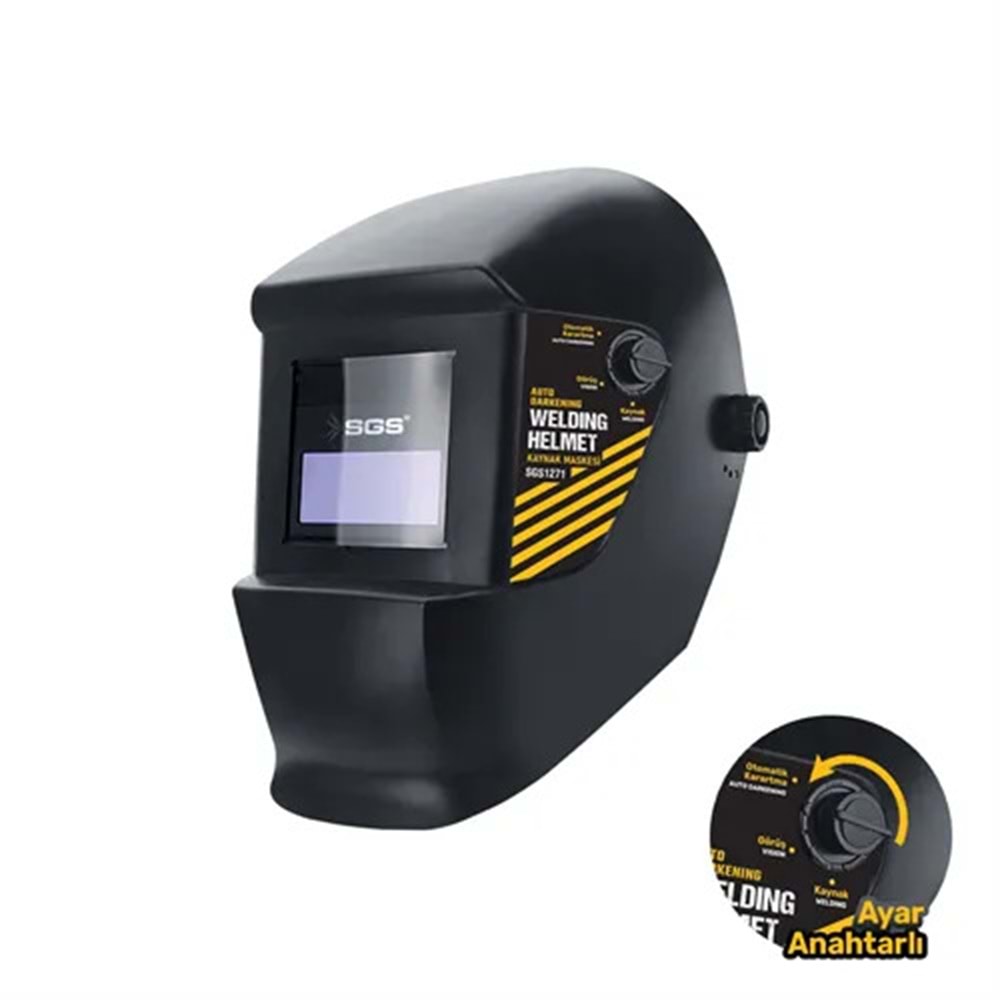 SGS1271 COLORMATİK AYARLI BAŞ KAYNAK MASKESİ