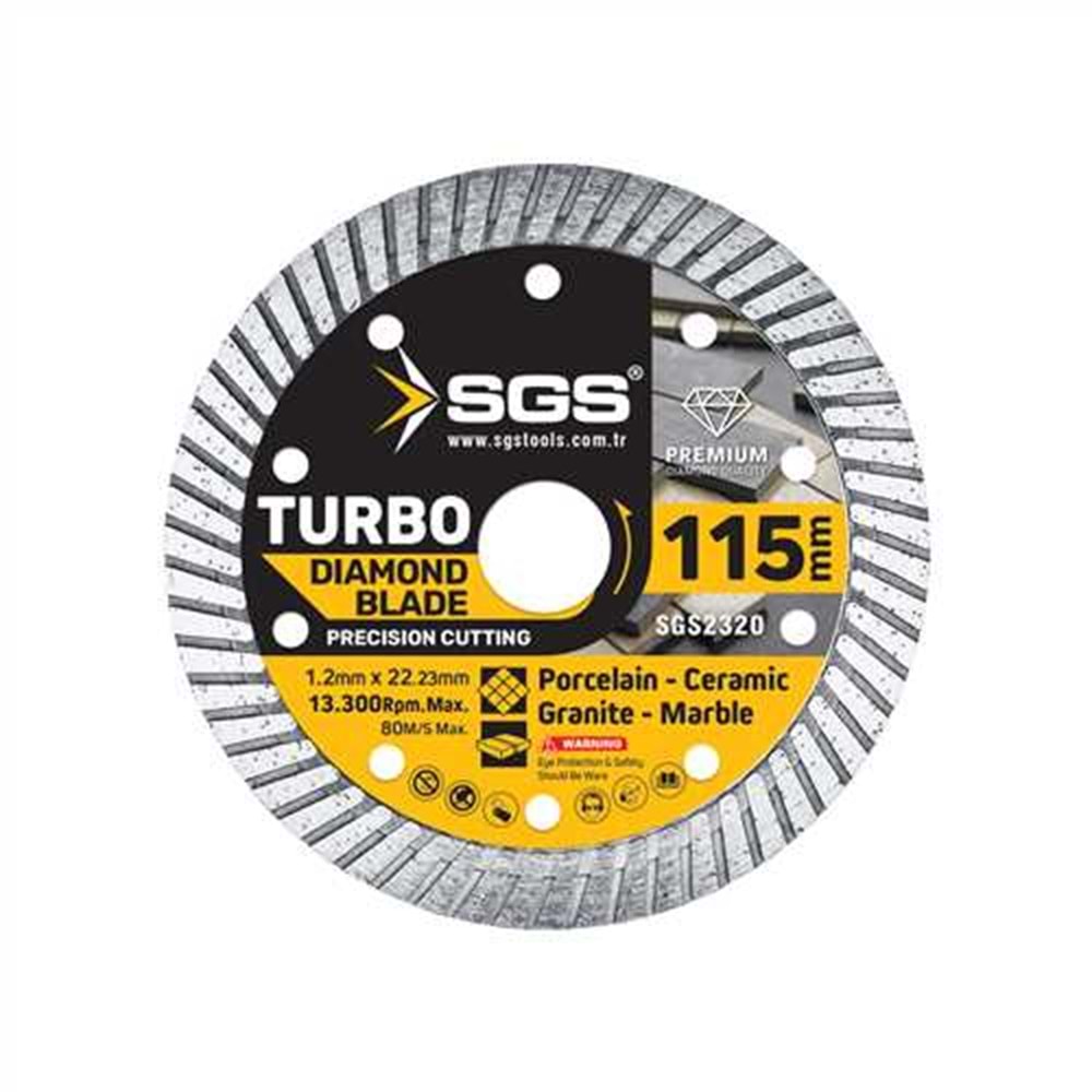 SGS2320 TURBO ELMAS KESİCİ (115*1,2 MM)