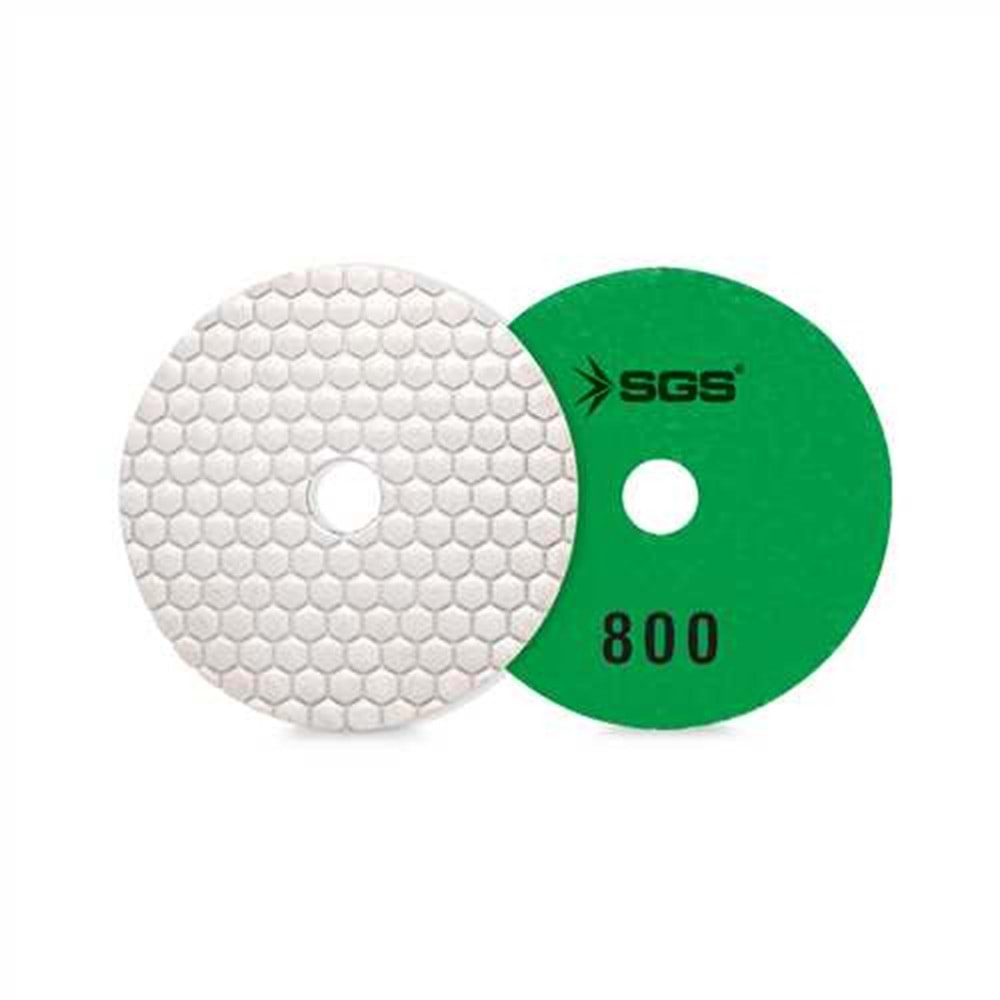 SGS2344 ELMAS POLİSAJ PEDİ 100 MM 800 KUM KURU-DRY