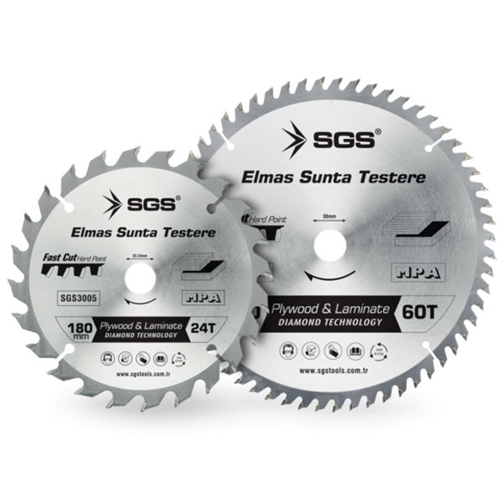 SGS3009 ELMAS SUNTA TESTERE / 190MM / 40T / 30MM