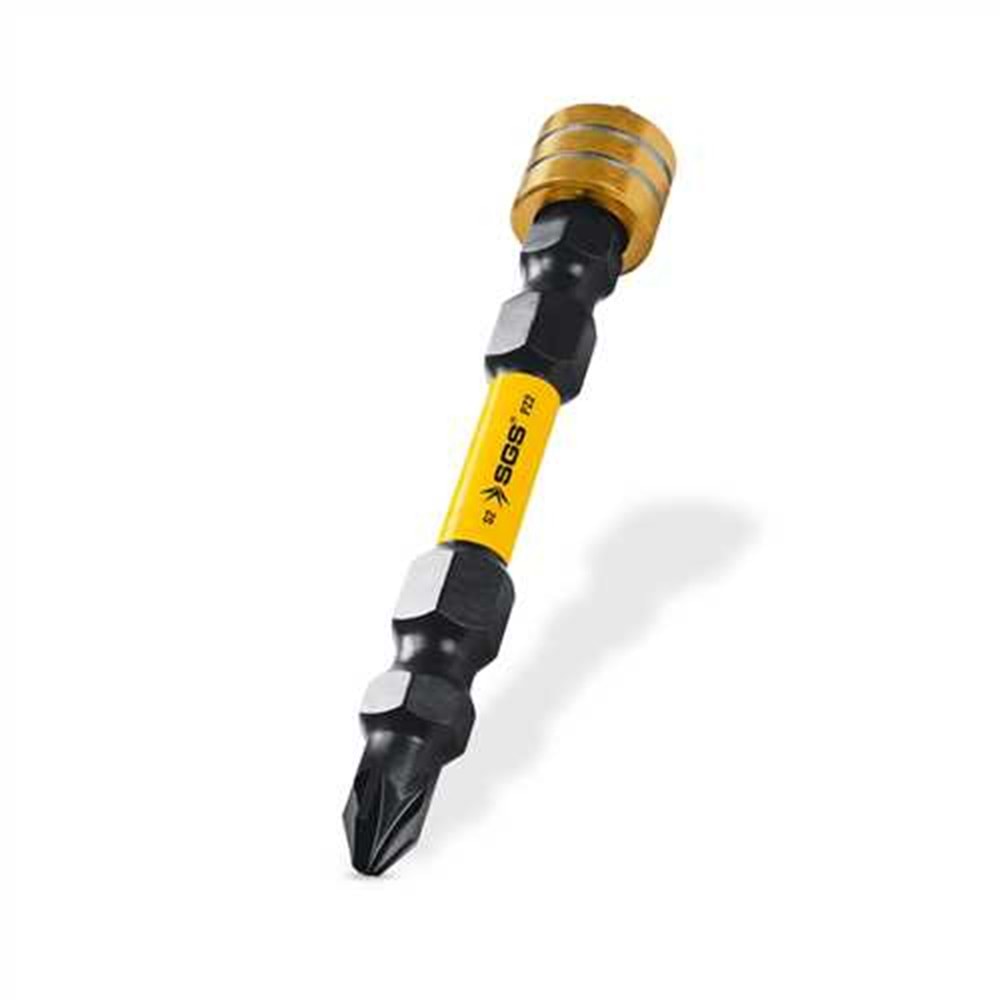 SGS3983 MANYETİK ÇİFT YÖNLÜ BİTS UÇ PZ2 65 MM BLACK-PRO SERİES