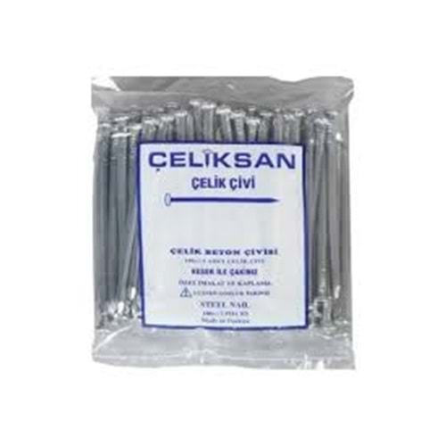 5*70 ÇELİKSAN BETON ÇİVİSİ BEYAZ OLUKLU