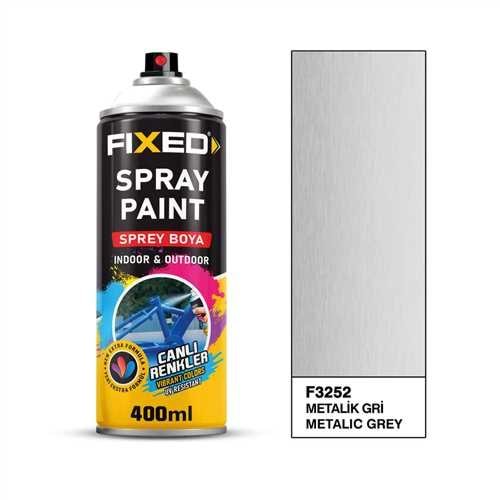 F3252 SPREY BOYA AKRİLİK - METALİK GRİ 320 GR 400 ML