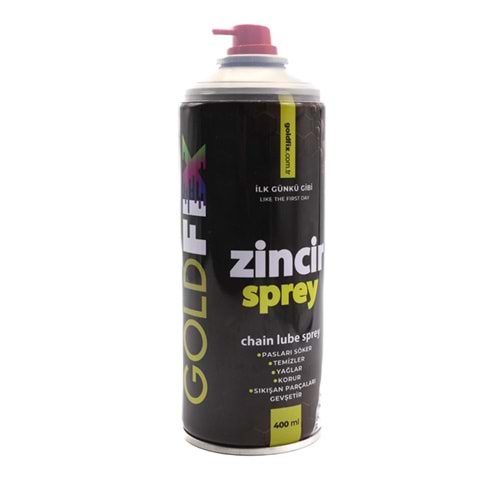 GOLDFİX ZİNCİR YAĞLAYICI SPREY 400 ML