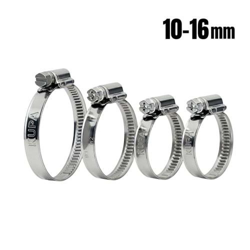 KUP8241 KUPA HORTUM KELEPÇESİ 10-16 MM
