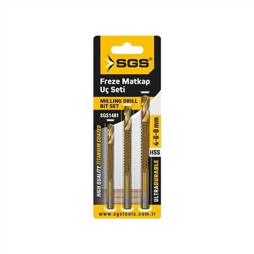SGS1481 FREZE MATKAP UÇ SETİ 4-6-8 MM