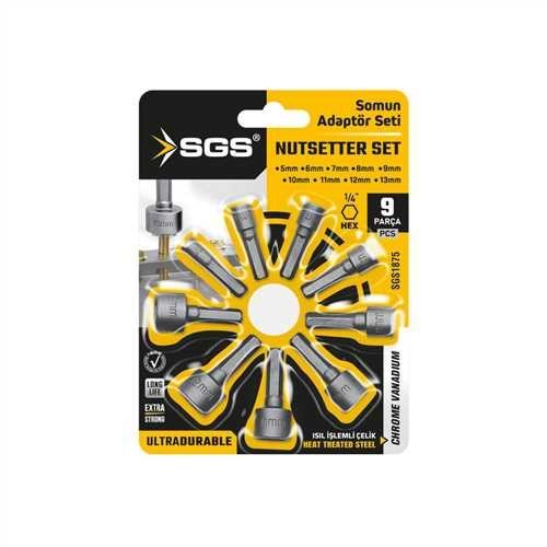 SGS1875 SOMUN ADAPTÖRÜ SETİ 9 PARÇA