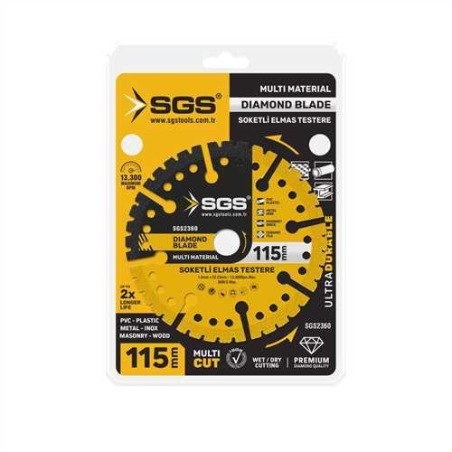 SGS2360 ÇOK AMAÇLI MULTI-MATERIAL ELMAS KESME DİSKİ 115 MM