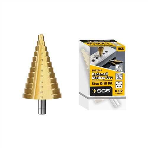 SGS2844 HSS KADEMELİ MATKAP UCU 6-52 MM