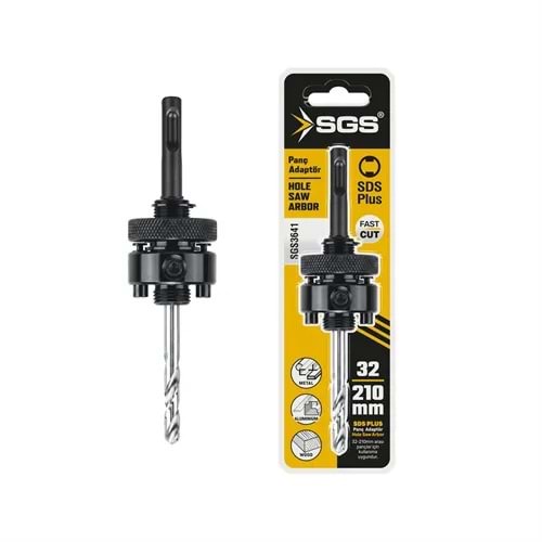 SGS3641 Bİ-METAL PANÇ ADAPTÖRÜ 32-210 MM / SDS PLUS