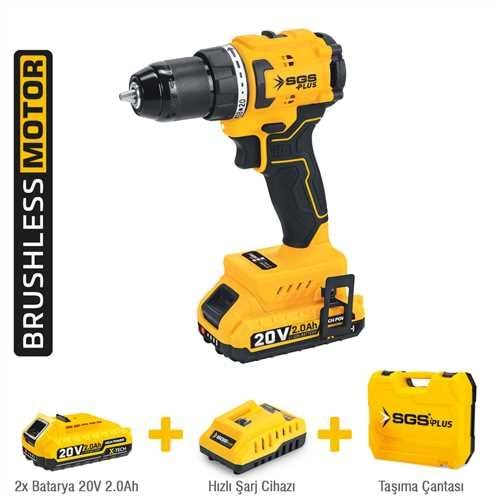 SGS5529 AKÜLÜ VİDALAMA SETİ 60 NM 20 VOLT 2*2.0 AH
