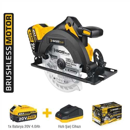 SGS5542 AKÜLÜ SUNTA KESME MAKİNESİ SETİ 185 MM 1*4.0 AH (KÖMÜRSÜZ MOTOR)