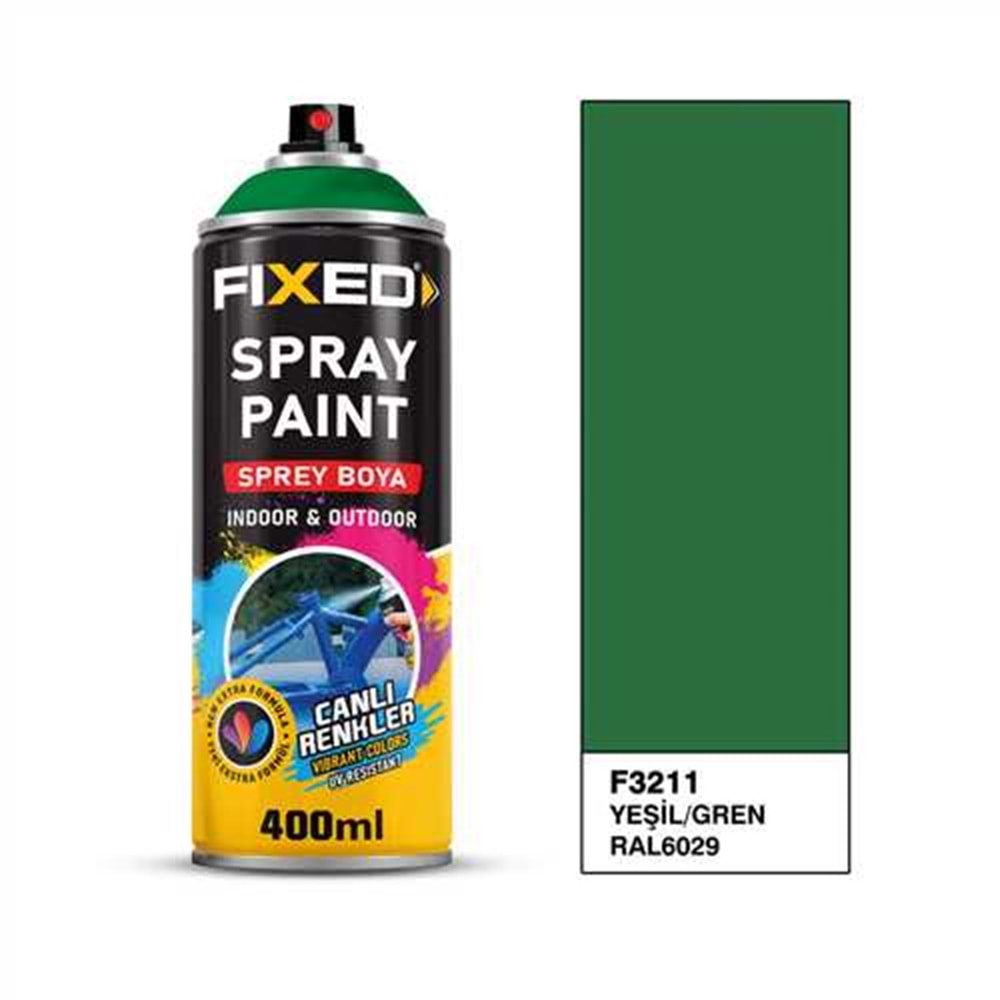 F3211 SPREY BOYA AKRİLİK-YEŞİL (RAL6029) 320 GR 400 ML