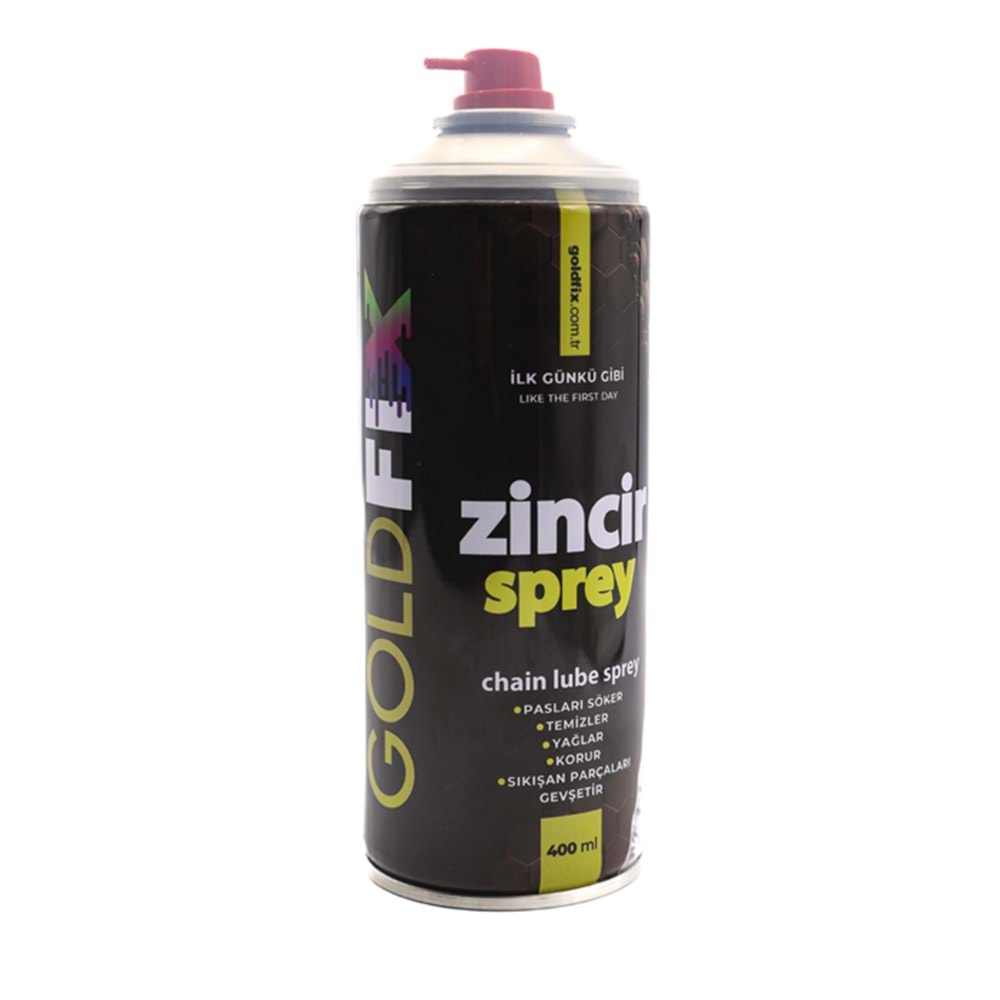 GOLDFİX ZİNCİR YAĞLAYICI SPREY 400 ML