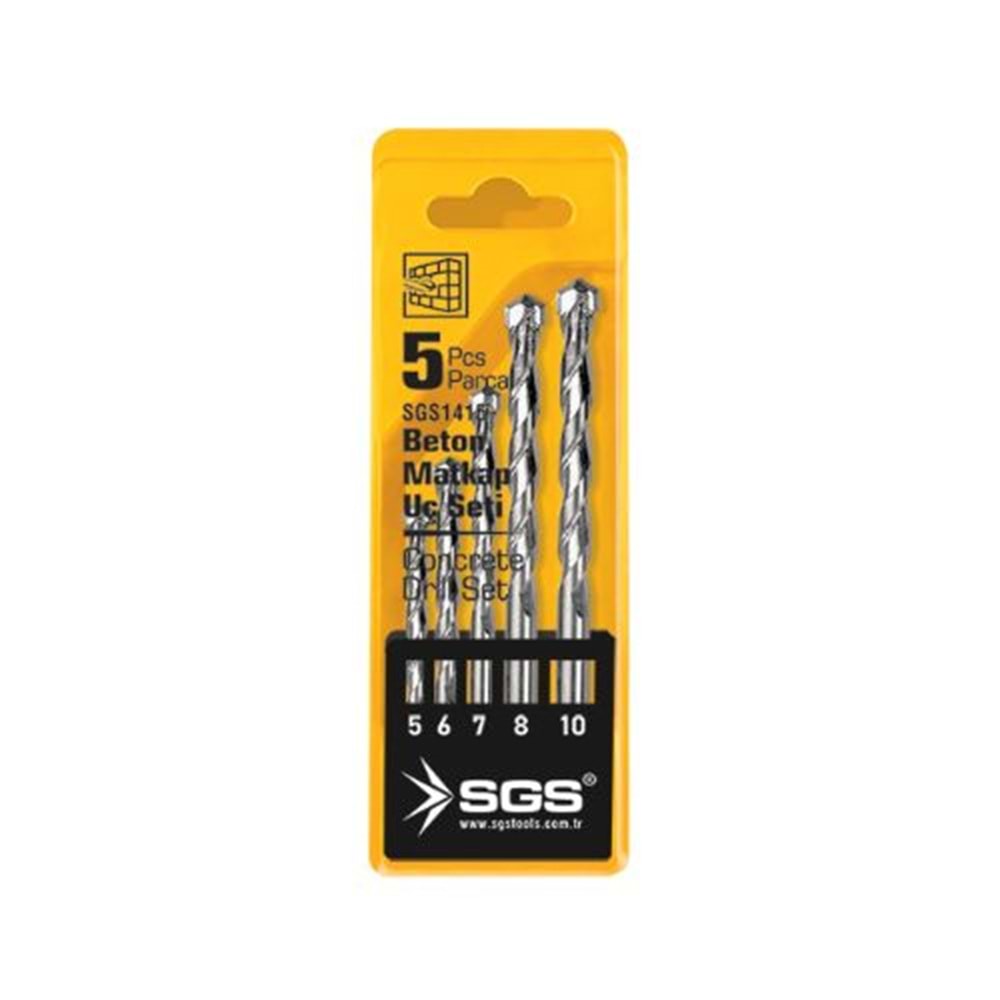 SGS1415 BETON MATKAP UC SETİ (5 PARÇA)