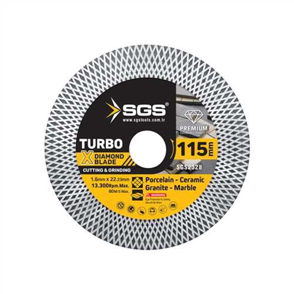 SGS2328 TURBO X ELMAS HASSAS KESİCİ VE TAŞLAYICI (115*1,2MM)