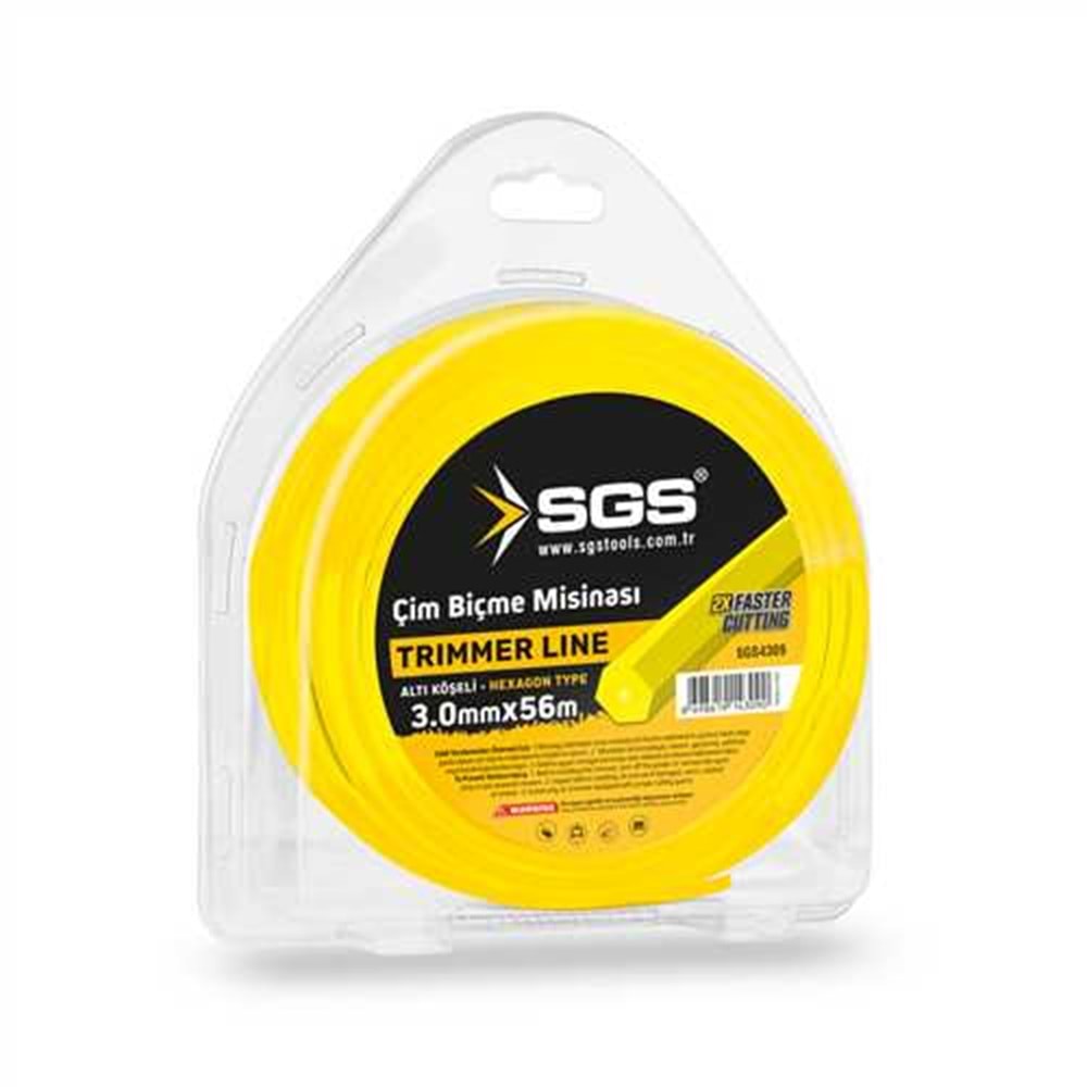 SGS4309 TIRPAN MİSİNASI 3.0 MM 56 MT ALTIGEN (SARI)