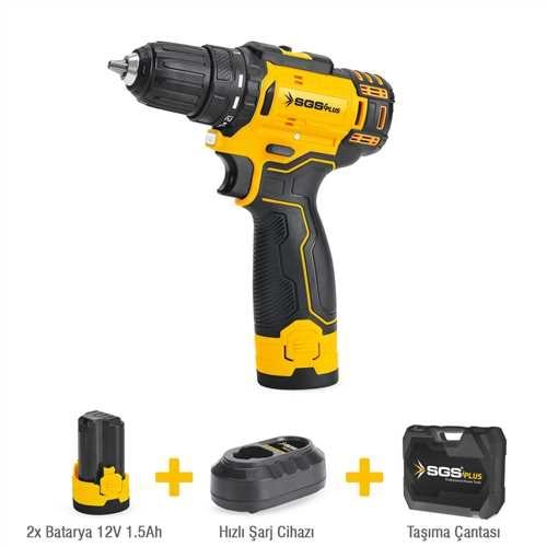 SGS5146 AKÜLÜ VİDALAMA SETİ 12 VOLT (2*1.5 AH)