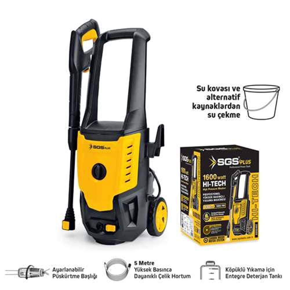 SGS5402 YÜKSEK BASINÇLI YIKAMA MAKİNASI 1600 WATT 130 BAR