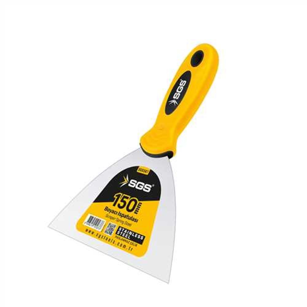 SGS587 ISPATULA 150 MM PASLANMAZ ÇELİK (SOFT SERİES)